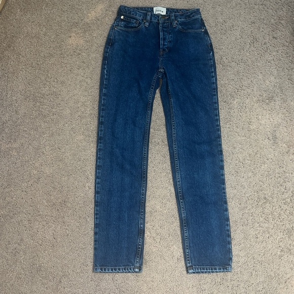 Sezane Parfait Slim Ankle Mid Rise Jeans 23 - Picture 2 of 7